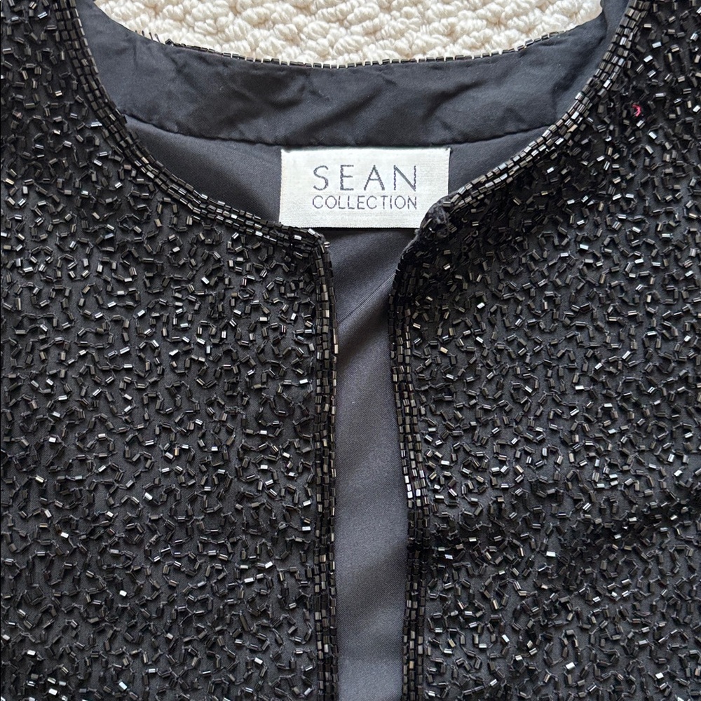 Sean Collection Vintage Silk Beaded Jacket - Picture 4 of 8